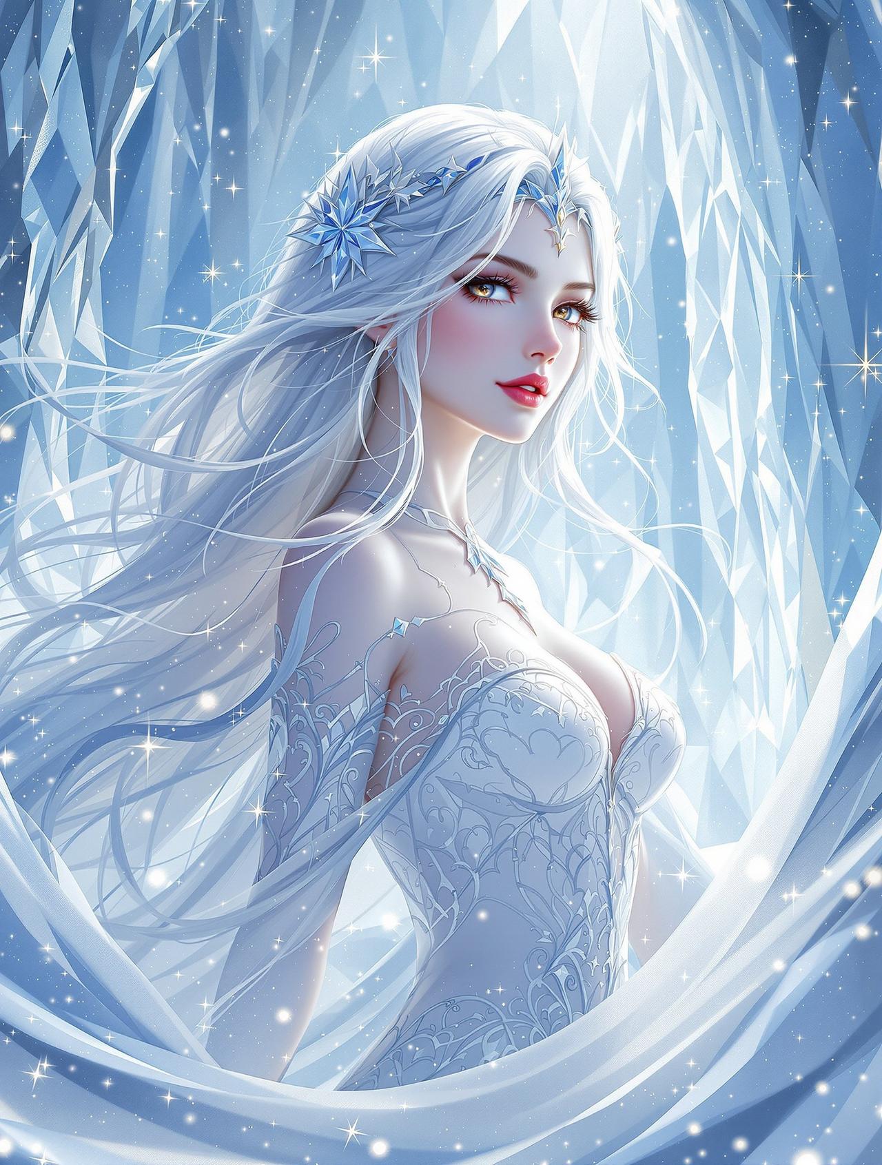 蕉果短剧《雪族霜华》海报 - 奇幻、古装题材短剧
